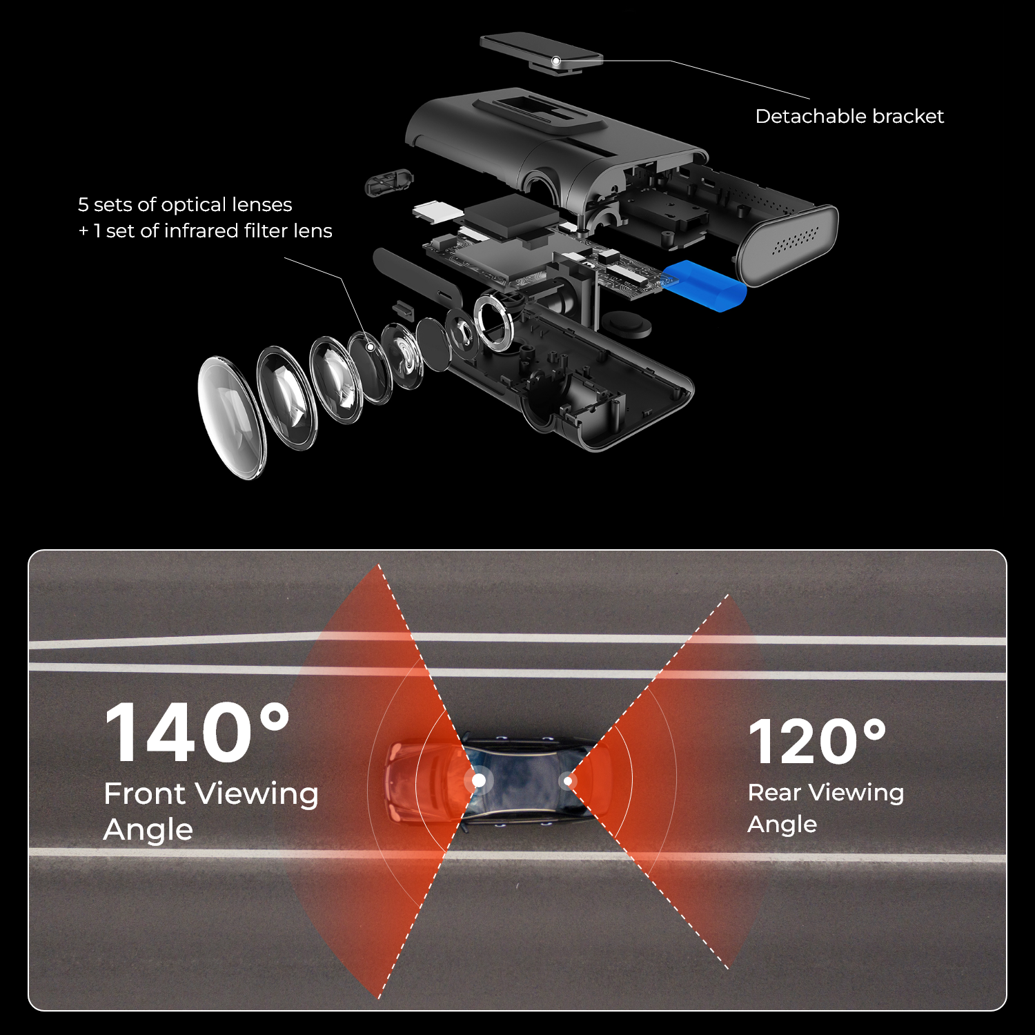 Halo Pro 2 Front & Rear Dash Cam - image 6