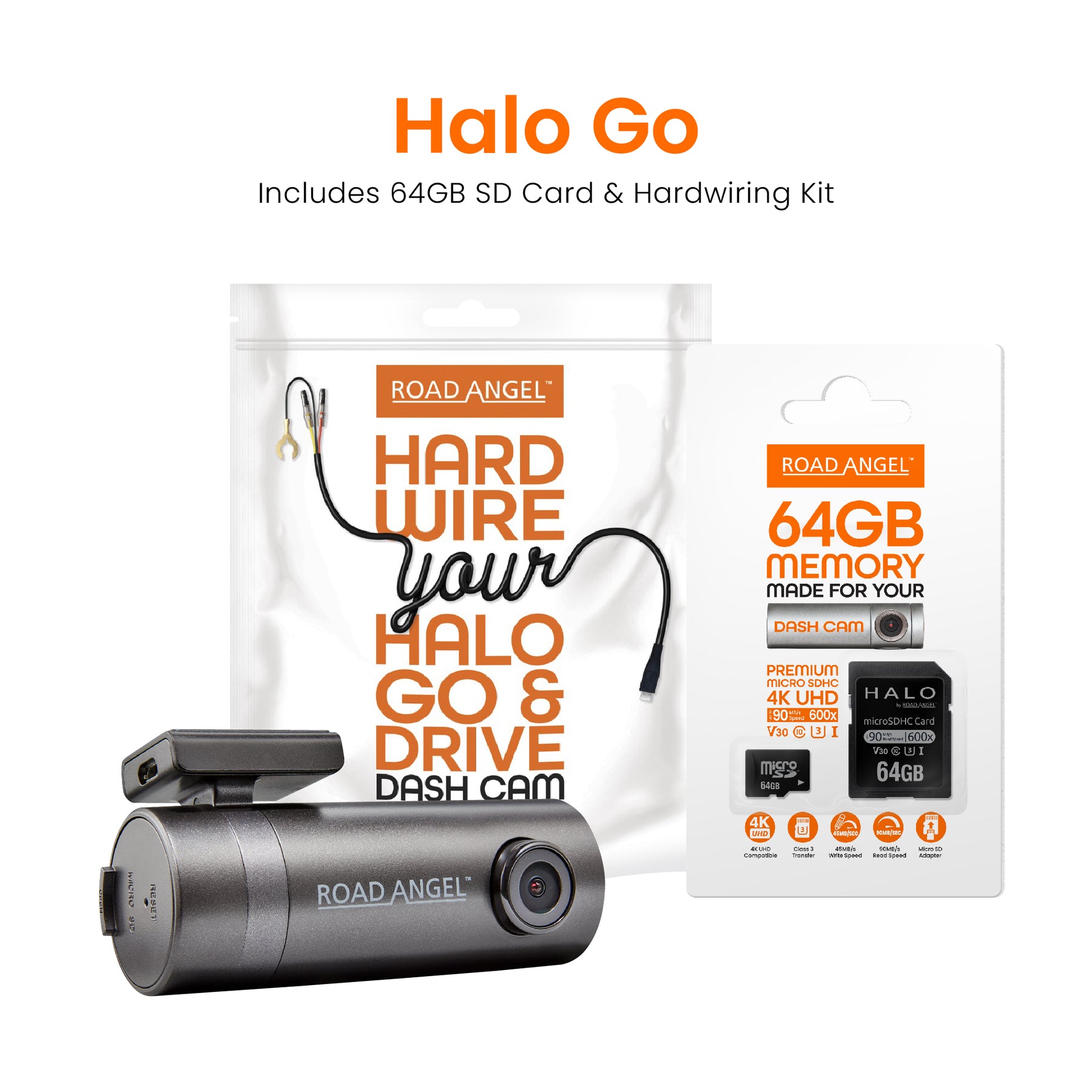 HWK5V - Road Angel Halo Dash Cam Hardwiring Kit - for Halo Go