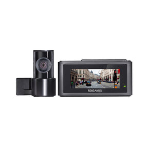 Cera Care New Road Angel Halo Play 4K Dual Dash Cam with 3.2" Screen, Parking Mode & Quick Release mounting - Free 32GB Automotive Grade SD Card