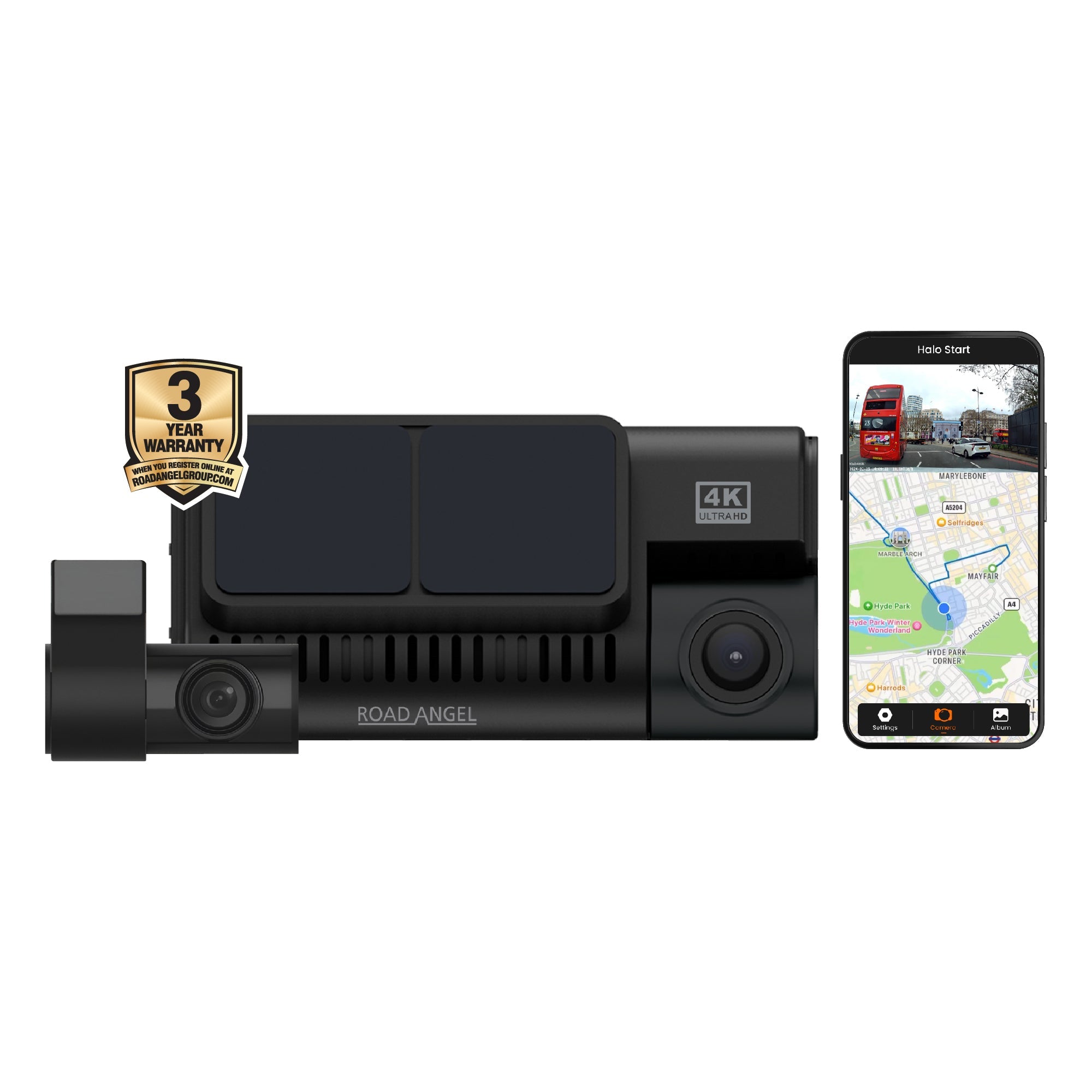 Halo Ultima 4K Dual Dash Cam - image 3