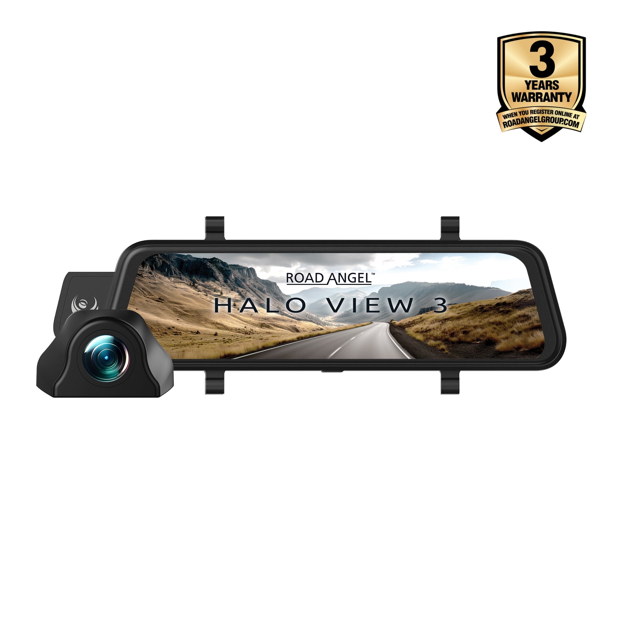 Halo View 3 4K Mirror Dash Cam + Reverse Aid - image 3