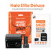 NOUVEAU - Road Angel Halo Elite 4K (2160p) & Full HD (1080p) – Caméra embarquée double avec vision nocturne améliorée Sony STARVIS 2, carte SD 64 Go et kit de câblage inclus