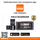 Halo Guardian 2K+ Dual-Dashcam mit 3,2"-Bildschirm, Parkmodus und Schnellverschlusshalterung