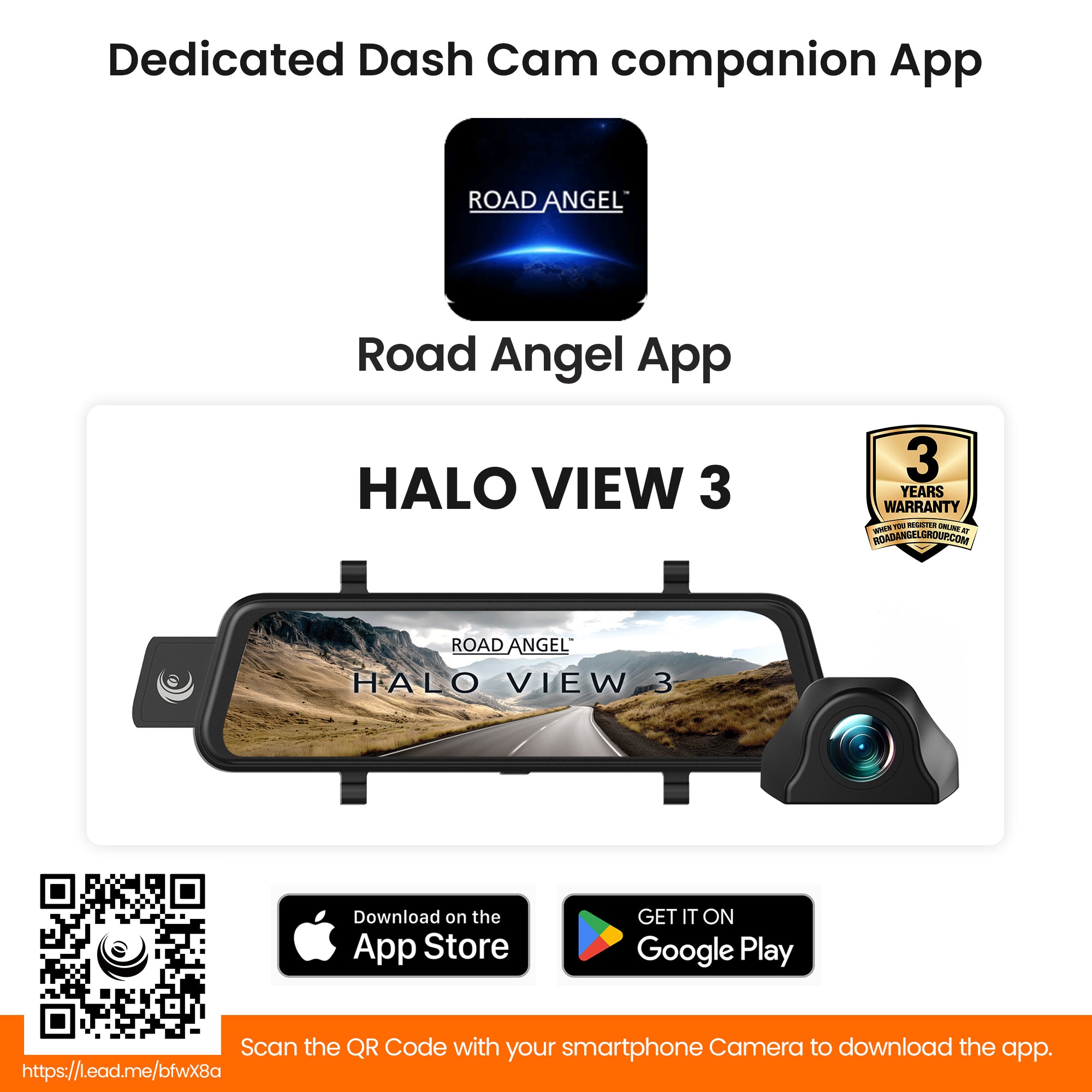 Halo View 3 4K Mirror Dash Cam + Reverse Aid - image 12
