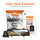 New - Halo View 3 4K – 2160p & 1080p Front & Rear Anti-Glare Mirror Dash Cam with integrated 10 inch LCD touchscreen & Reverse Parking Aid With 64GB SD Card & Hardwiring Kit Bundle