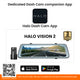 Road Angel Halo Vision 2 1440P Spiegel-Dashcam mit 10"-LCD-Touchscreen und Dual-Parkmodus