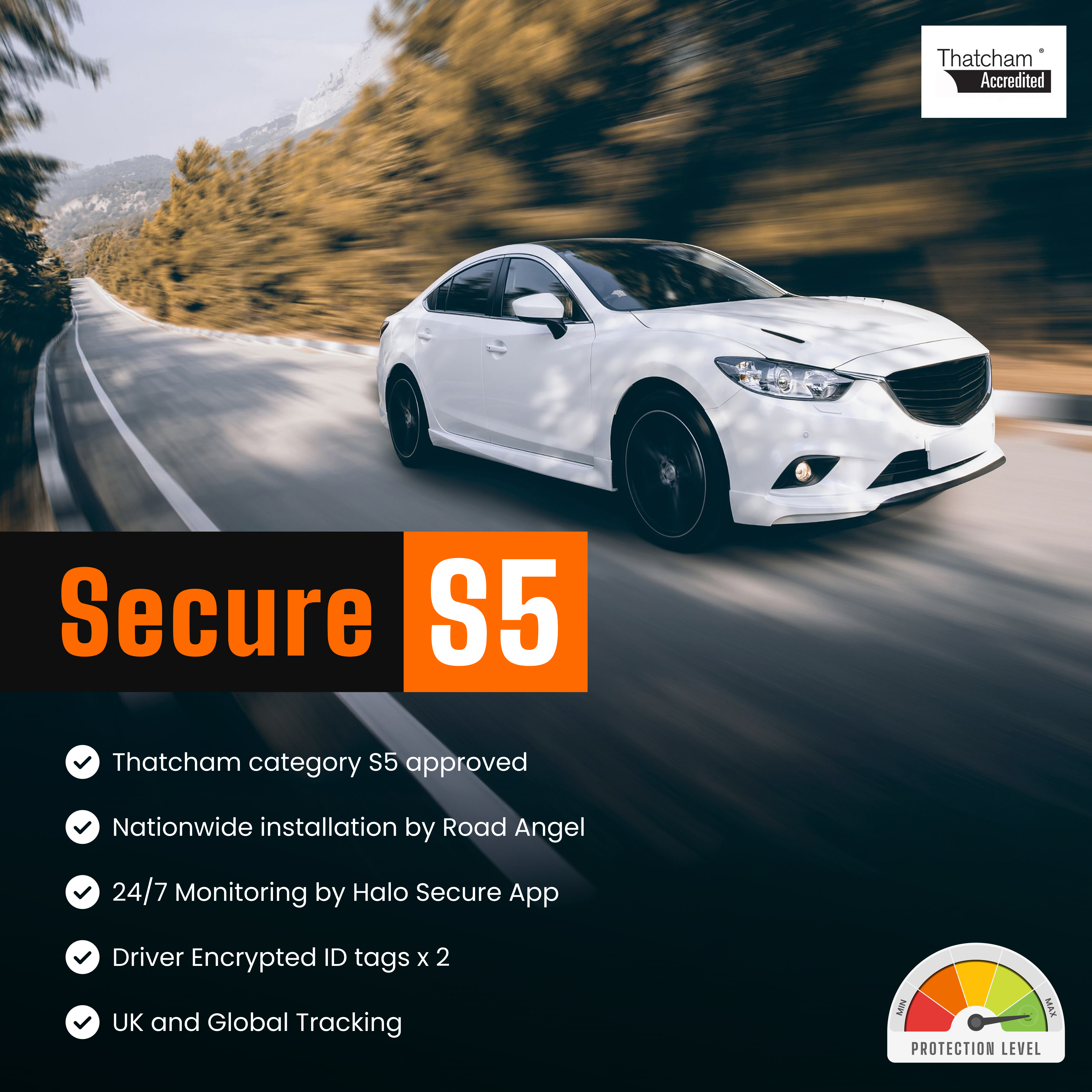 Secure S5 Thatcham category S5 approved Tracker