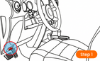 Locate the  OBD-II port